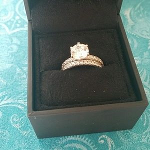 Platinum Swarvoski Ring